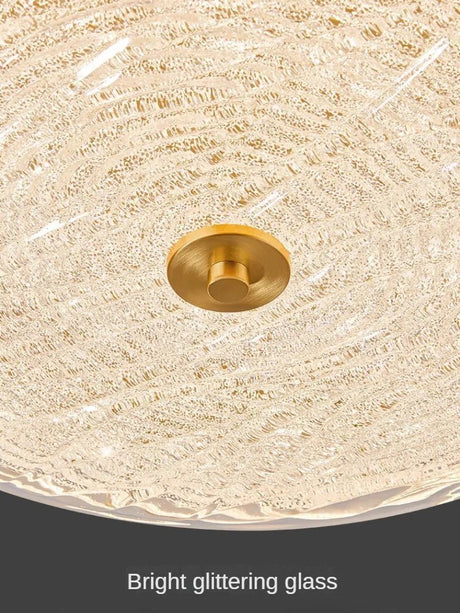Modern Circular LED Glass Ceiling Lamp - Hans Lumiere
