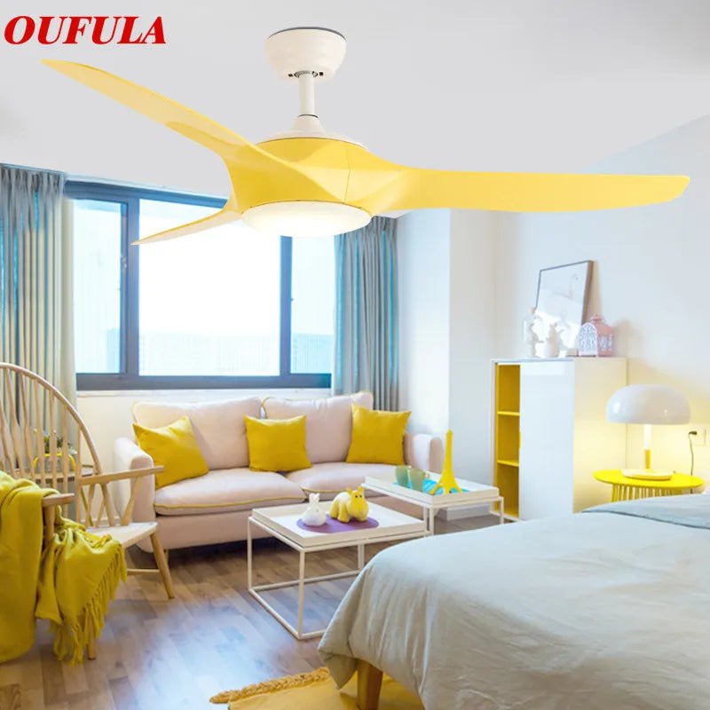 Modern Contemporary Ceiling Fan Light With Remote Control Fan - Hans Lumiere