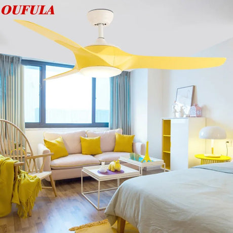 Modern Contemporary Ceiling Fan Light With Remote Control Fan - Hans Lumiere