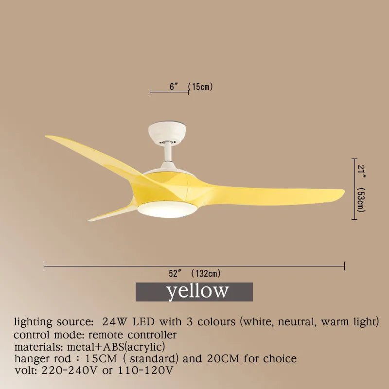 Modern Contemporary Ceiling Fan Light With Remote Control Fan - Hans Lumiere