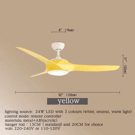 Modern Contemporary Ceiling Fan Light With Remote Control Fan - Hans Lumiere