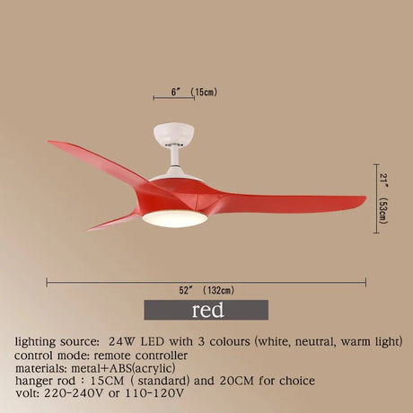 Modern Contemporary Ceiling Fan Light With Remote Control Fan - Hans Lumiere