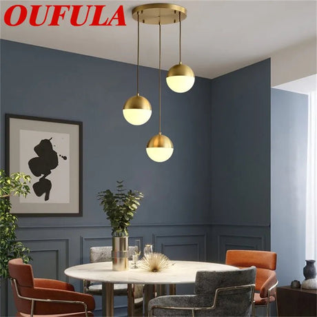 Modern Copper Pendant Lights - Hans Lumiere