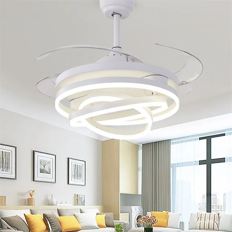 Modern Creative Ceiling Fan Light Without Blade - Hans Lumiere