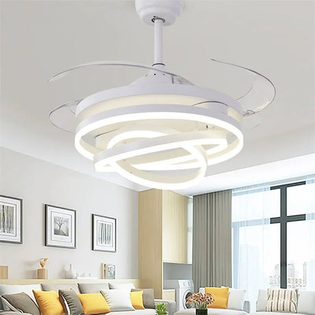 Modern Creative Ceiling Fan Light Without Blade - Hans Lumiere