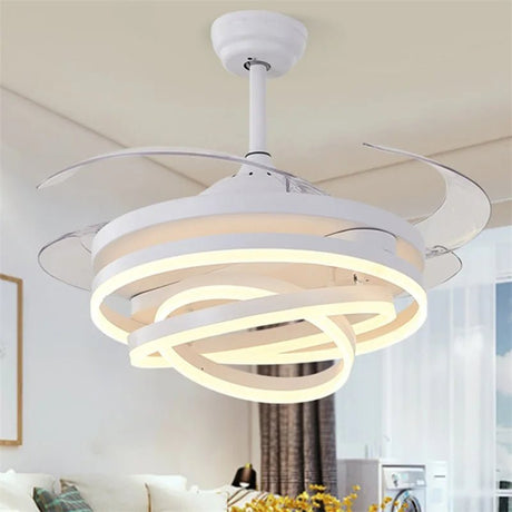 Modern Creative Ceiling Fan Light Without Blade - Hans Lumiere
