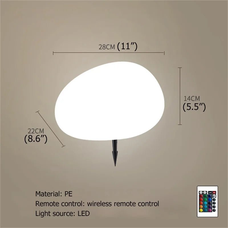 Modern Creative Stones Outdoor Lawn Lights - Hans Lumiere