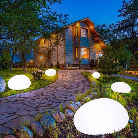 Modern Creative Stones Outdoor Lawn Lights - Hans Lumiere