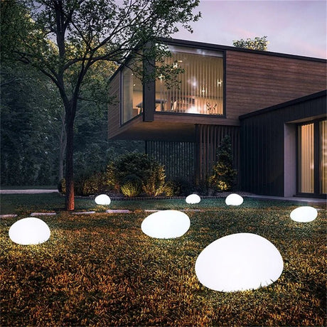 Modern Creative Stones Outdoor Lawn Lights - Hans Lumiere