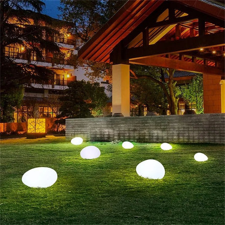 Modern Creative Stones Outdoor Lawn Lights - Hans Lumiere
