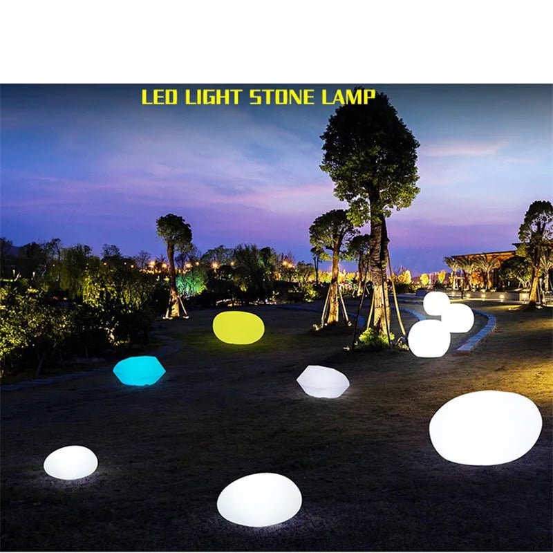 Modern Creative Stones Outdoor Lawn Lights - Hans Lumiere