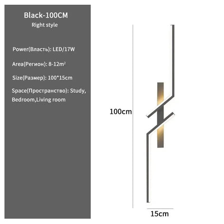 Modern Creative Strip Led Wall Lamp - Hans Lumiere