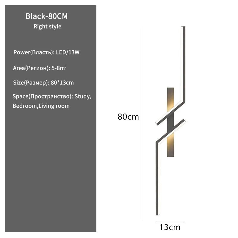 Modern Creative Strip Led Wall Lamp - Hans Lumiere