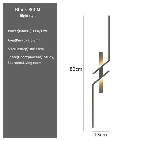 Modern Creative Strip Led Wall Lamp - Hans Lumiere