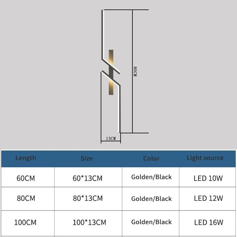 Modern Creative Strip Led Wall Lamp - Hans Lumiere