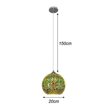 Modern Creativity Fireworks Pendant Lamp 3D Vision Mood Lights - Hans Lumiere