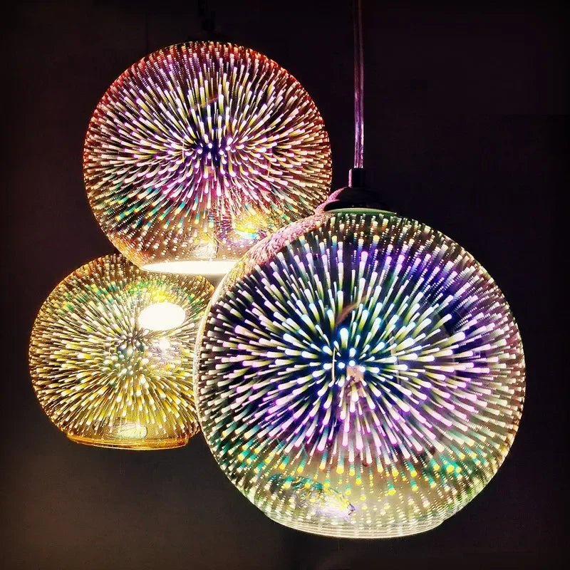 Modern Creativity Fireworks Pendant Lamp 3D Vision Mood Lights - Hans Lumiere