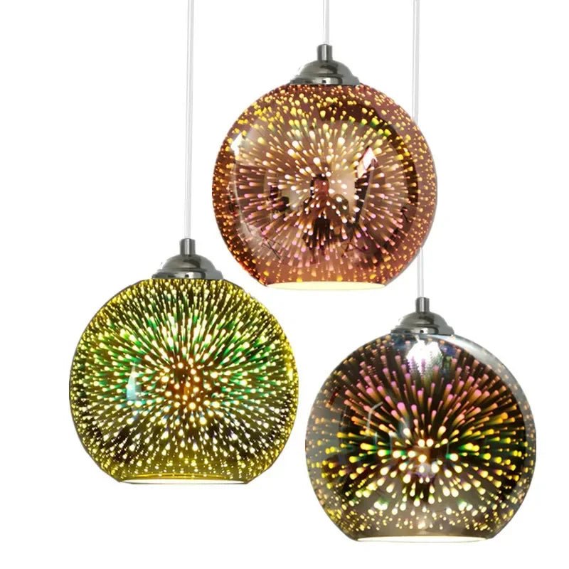 Modern Creativity Fireworks Pendant Lamp 3D Vision Mood Lights - Hans Lumiere