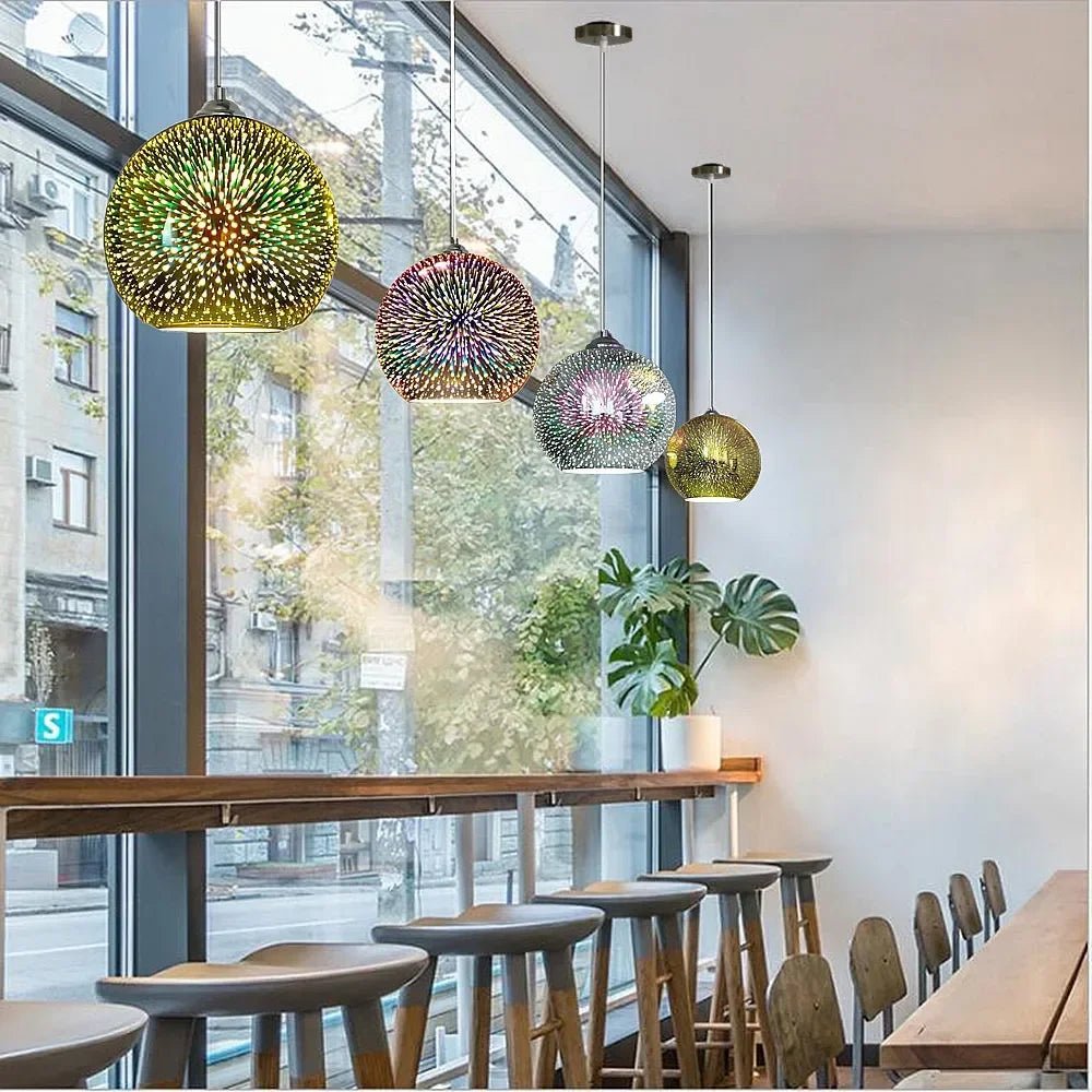 Modern Creativity Fireworks Pendant Lamp 3D Vision Mood Lights - Hans Lumiere