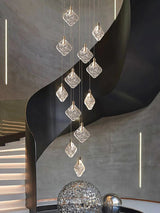 Modern Crystal Ceiling Pendant Chandelier for Living Room, Staircase & Restaurant - Hans Lumiere