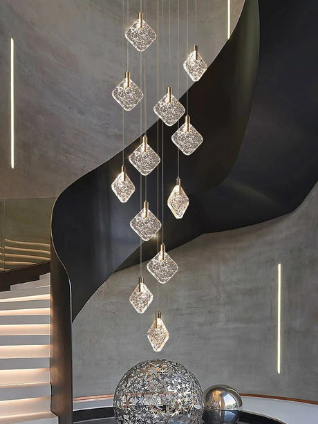 Modern Crystal Ceiling Pendant Chandelier for Living Room, Staircase & Restaurant - Hans Lumiere