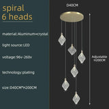 Modern Crystal Ceiling Pendant Chandelier for Living Room, Staircase & Restaurant - Hans Lumiere