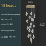 Modern Crystal Ceiling Pendant Chandelier for Living Room, Staircase & Restaurant - Hans Lumiere