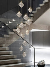 Modern Crystal Ceiling Pendant Chandelier for Living Room, Staircase & Restaurant - Hans Lumiere