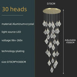 Modern Crystal Ceiling Pendant Chandelier for Living Room, Staircase & Restaurant - Hans Lumiere