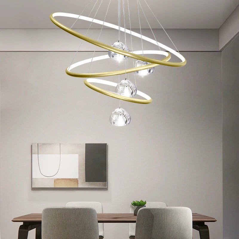 Modern Crystal Chandelier Pendant Light - Hans Lumiere