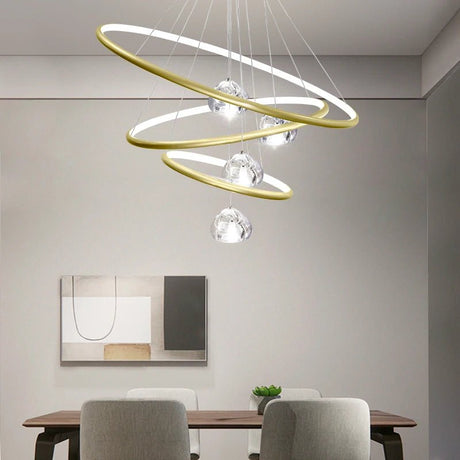 Modern Crystal Chandelier Pendant Light - Hans Lumiere