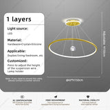 Modern Crystal Chandelier Pendant Light - Hans Lumiere
