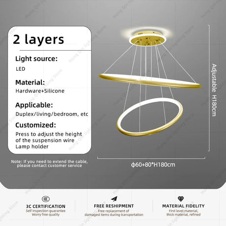 Modern Crystal Chandelier Pendant Light - Hans Lumiere