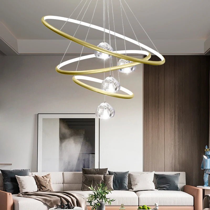 Modern Crystal Chandelier Pendant Light - Hans Lumiere
