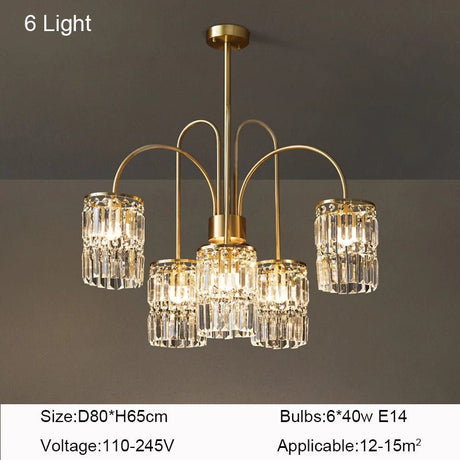 Modern Crystal LED Chandelier - Hans Lumiere