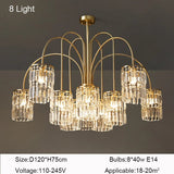 Modern Crystal LED Chandelier - Hans Lumiere