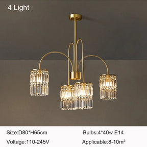 Modern Crystal LED Chandelier - Hans Lumiere