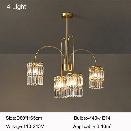 Modern Crystal LED Chandelier - Hans Lumiere