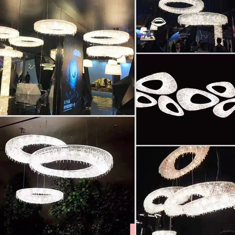 Modern Crystal LED Suspension Chandeliers Lighting - Hans Lumiere