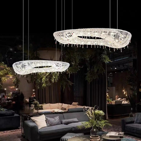 Modern Crystal LED Suspension Chandeliers Lighting - Hans Lumiere