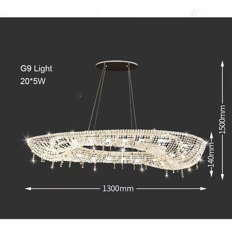 Modern Crystal LED Suspension Chandeliers Lighting - Hans Lumiere