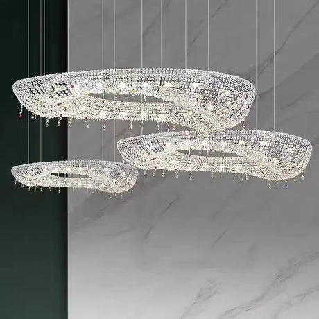 Modern Crystal LED Suspension Chandeliers Lighting - Hans Lumiere