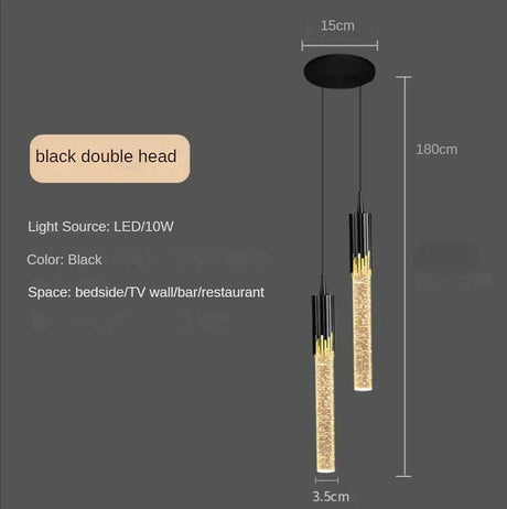 Modern Crystal Pendant Lamp Hanging Lights - Hans Lumiere