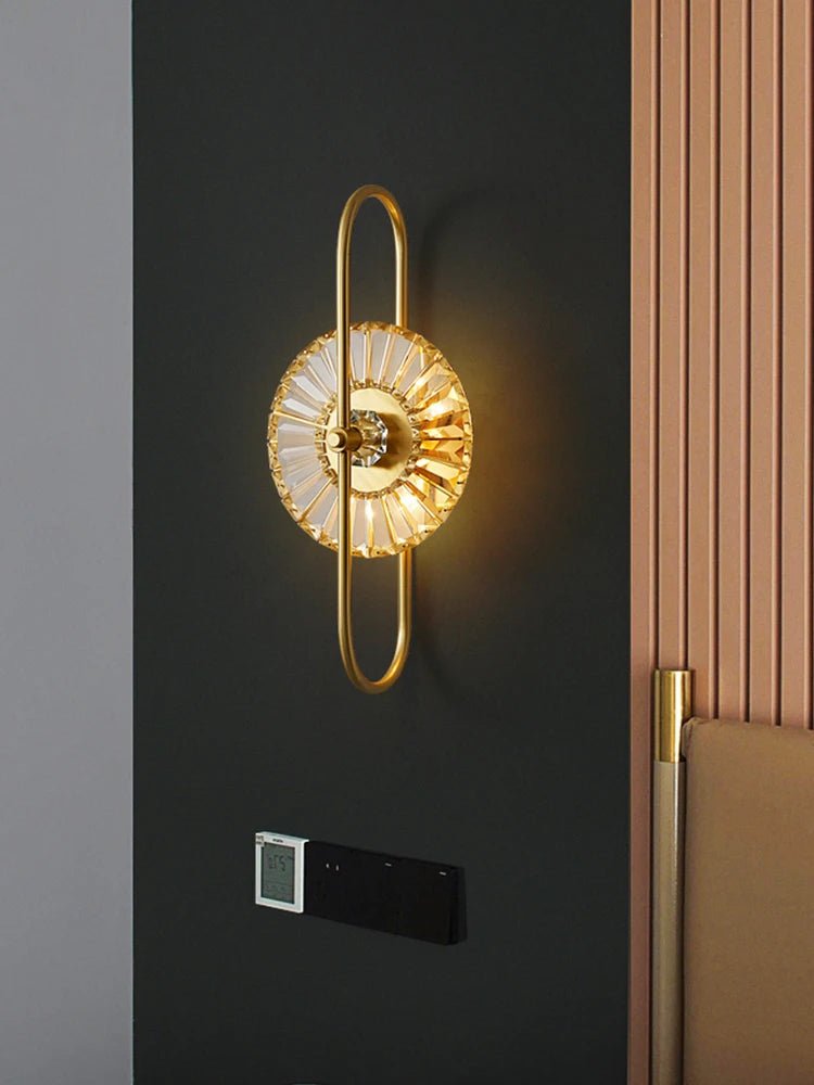 Modern Crystal Wall Sconce for Living Room and Bedroom - Hans Lumiere