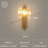 Modern Crystal Wall Sconce for Living Room and Bedroom - Hans Lumiere
