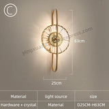 Modern Crystal Wall Sconce for Living Room and Bedroom - Hans Lumiere