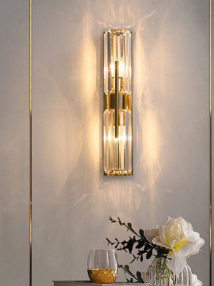 Modern Crystal Wall Sconce for Living Room and Bedroom - Hans Lumiere