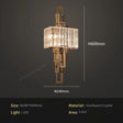 Modern Crystal Wall Sconce - LED Wall Light for Living Room, Bedroom and Hallway - Hans Lumiere