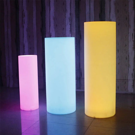 Modern Cylinder Landscape Lamp With Remote Control - Hans Lumiere