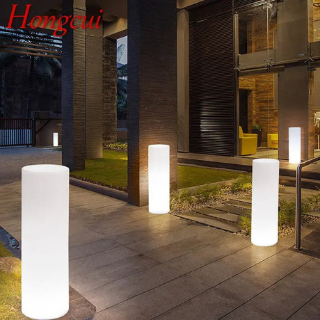 Modern Cylinder Landscape Lamp With Remote Control - Hans Lumiere